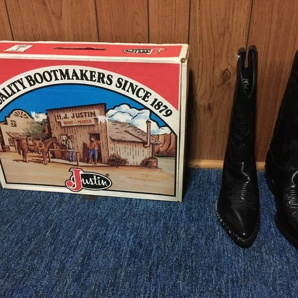 Vintage Justin Western Boots Women’s Kiddie 4904 - Picture 4 of 6